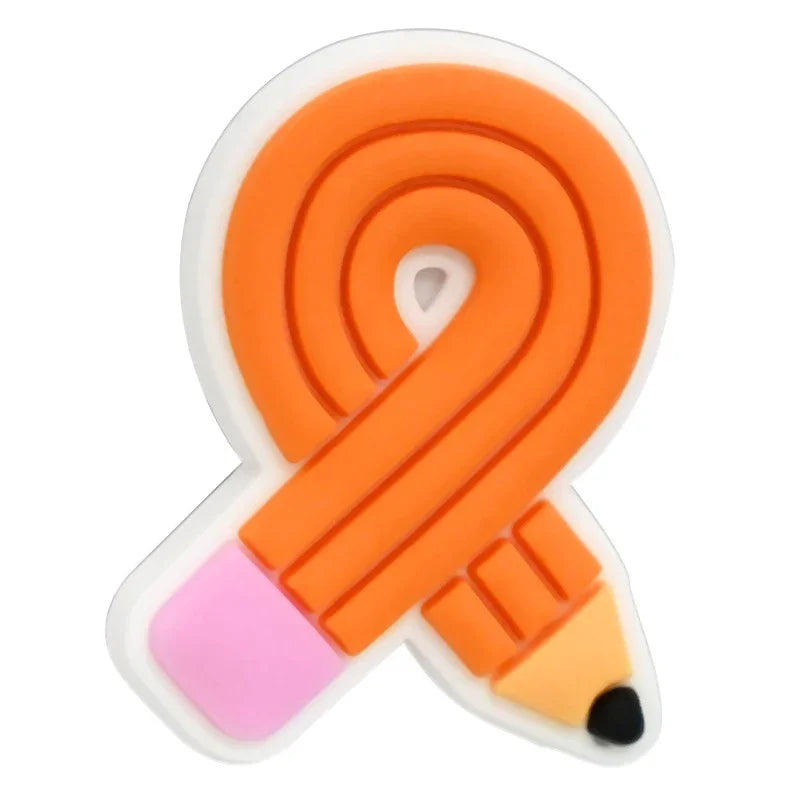 Back To School Series Student Stationery Silicone Focal Beads