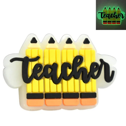 Luminous Cartoon Silicone Focal Beads Set