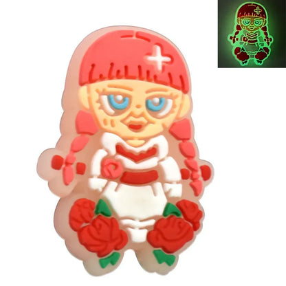 Luminous Cartoon Silicone Focal Beads Set
