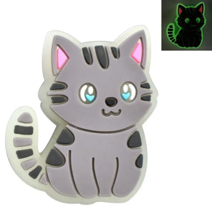 Luminous Cartoon Silicone Focal Beads Set