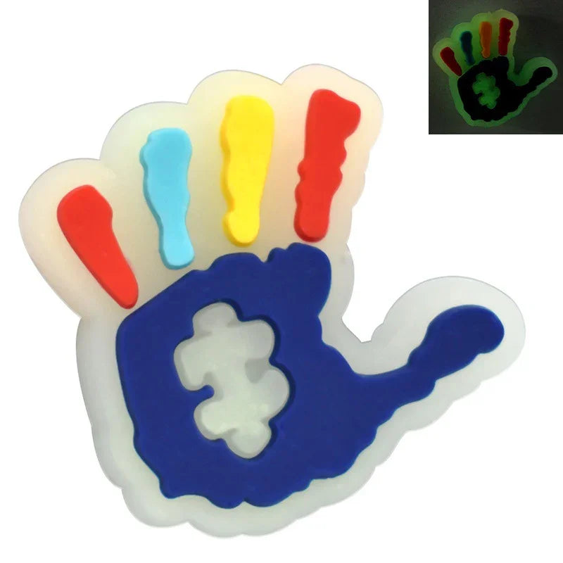 Luminous Cartoon Silicone Focal Beads Set