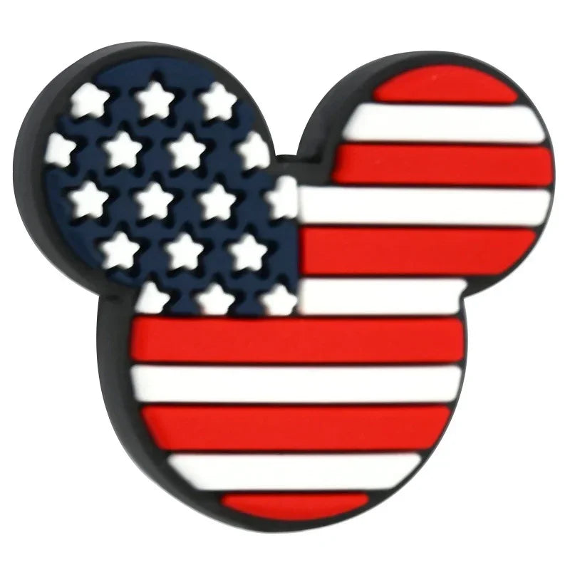 Colorful Mickey Head Series Silicone Focal Beads