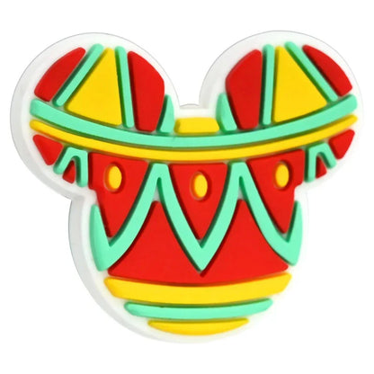 Colorful Mickey Head Series Silicone Focal Beads