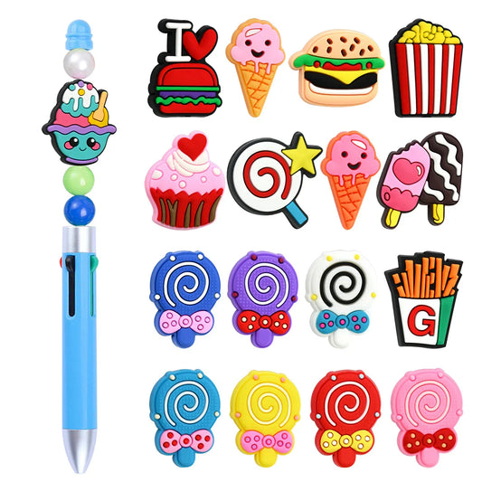 Cartoon Cute Food Series Silicone Focal Beads