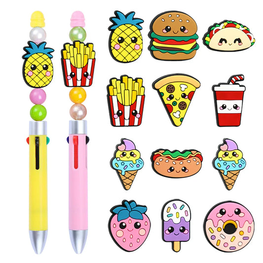 Cartoon Food Series Silicone Focal Beads