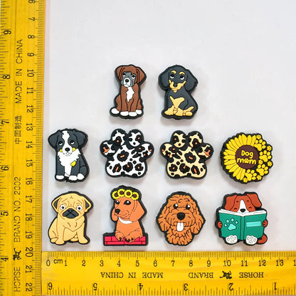 Cute Cartoon Puppy Silicone Focal Bead