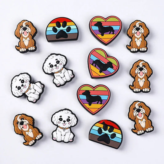 Love Dog Silicone Focal Beads