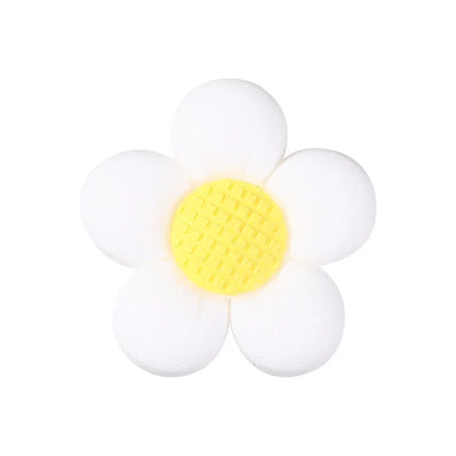 Colorful Flower Silicone Focal Bead