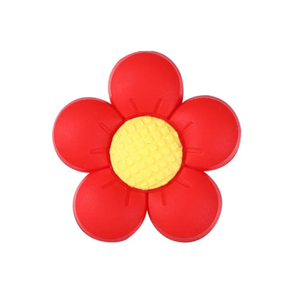 Colorful Flower Silicone Focal Bead
