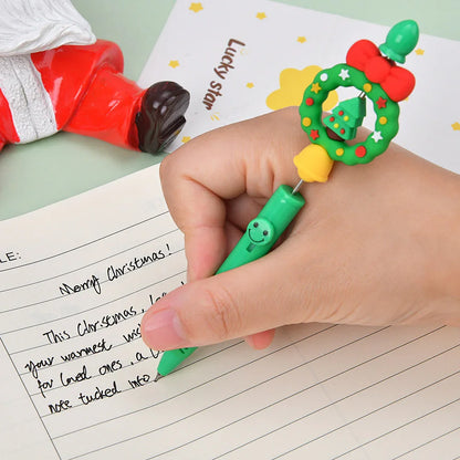 Christmas Series Beaded Finished Beadable-pens  4pcs/Set