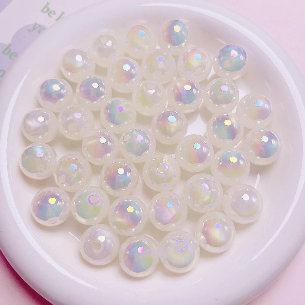 16mm UV Colored Luminous Streaming Beads | Acrylic Bead for DIY Bracelet Keychain Jewelry Making