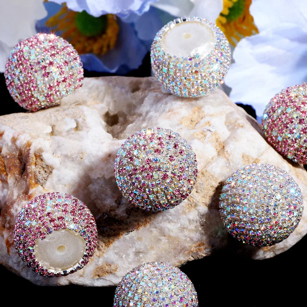 Galaxy Magic Scattered Drill Half-Hole Bullet Beads | Acrylic Bead for DIY Bracelet Keychain Jewelry Making