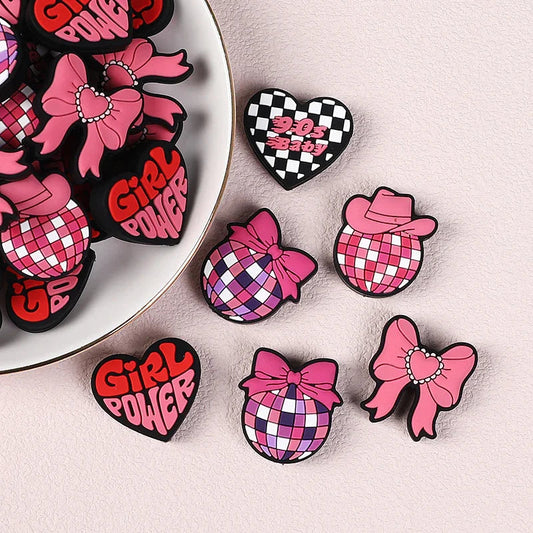 Love Bow Grid Planet Bead Silicone Focus