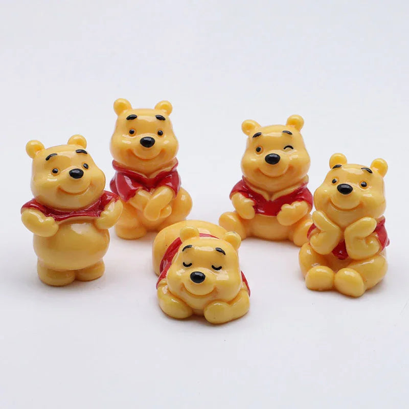 Cute Cartoon Winnie the Pen Hat Half Hole Beaded | Acrylic Bead for DIY Bracelet Keychain Jewelry Making