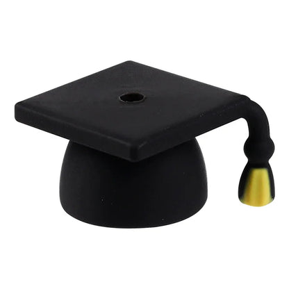 Graduation Season Theme Bachelor Hat Trophy 3D Silicone Focus Beads