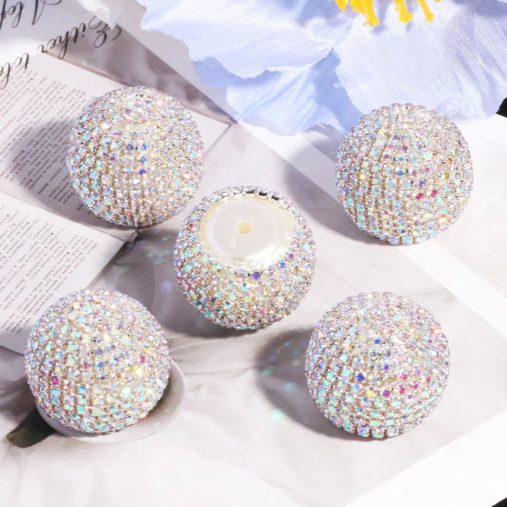 Galaxy Magic Scattered Drill Half-Hole Bullet Beads | Acrylic Bead for DIY Bracelet Keychain Jewelry Making