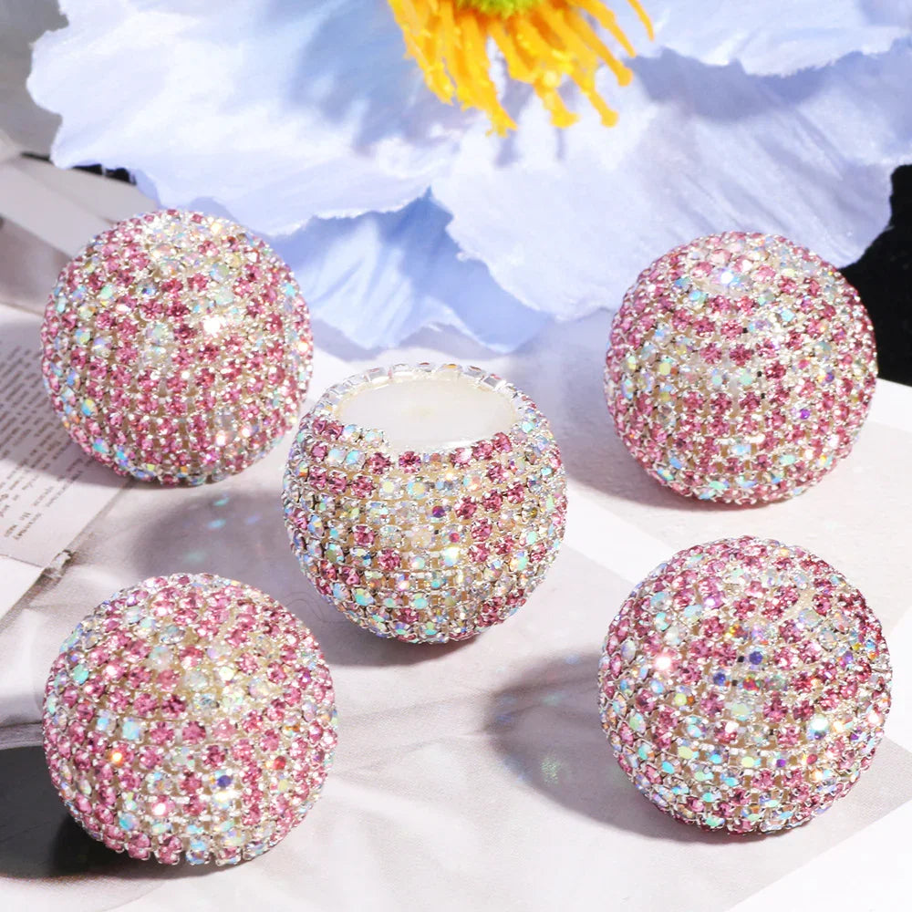 Galaxy Magic Scattered Drill Half-Hole Bullet Beads | Acrylic Bead for DIY Bracelet Keychain Jewelry Making