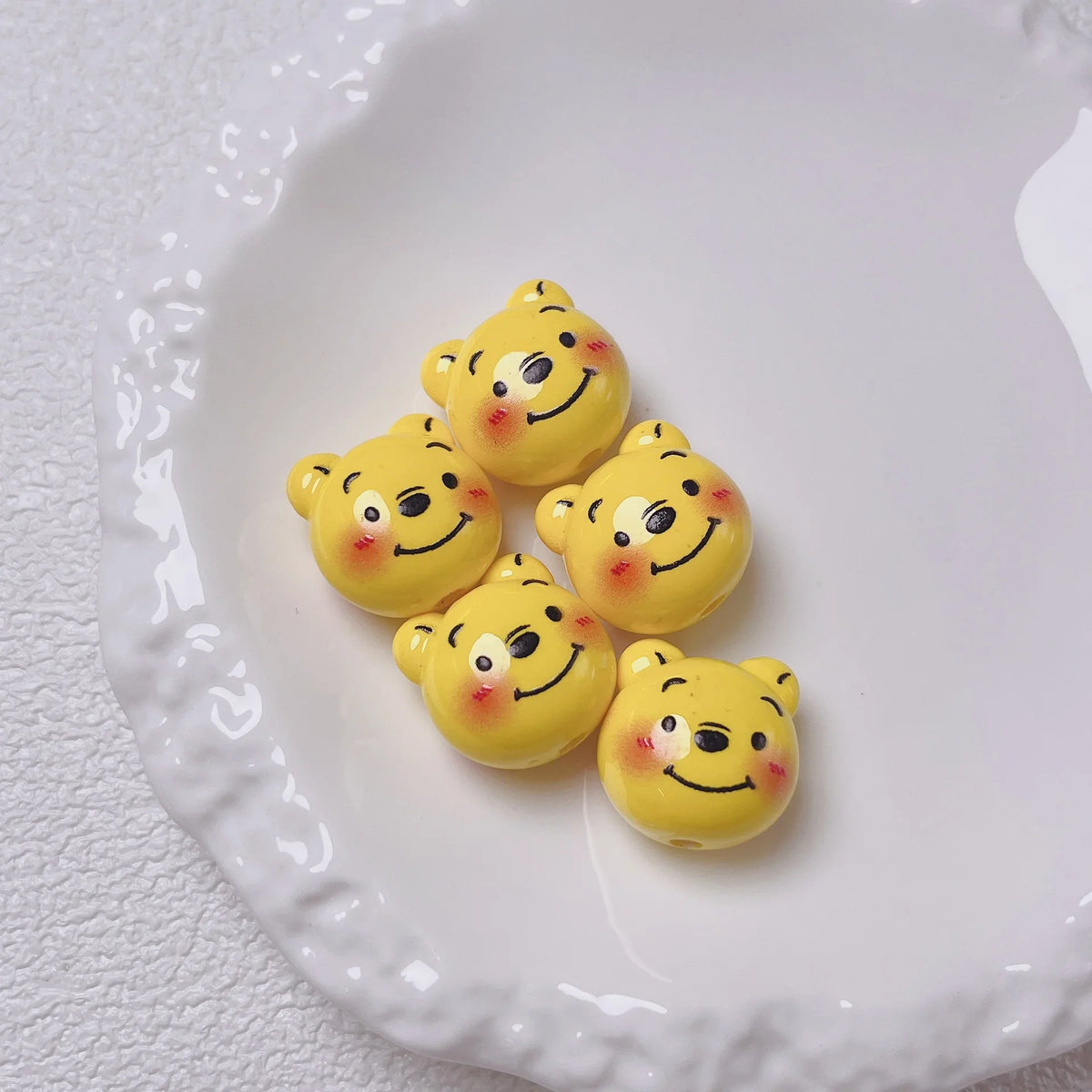 Cute Cartoon Bear Beaded | Acrylic Bead for DIY Bracelet Keychain Jewelry Making