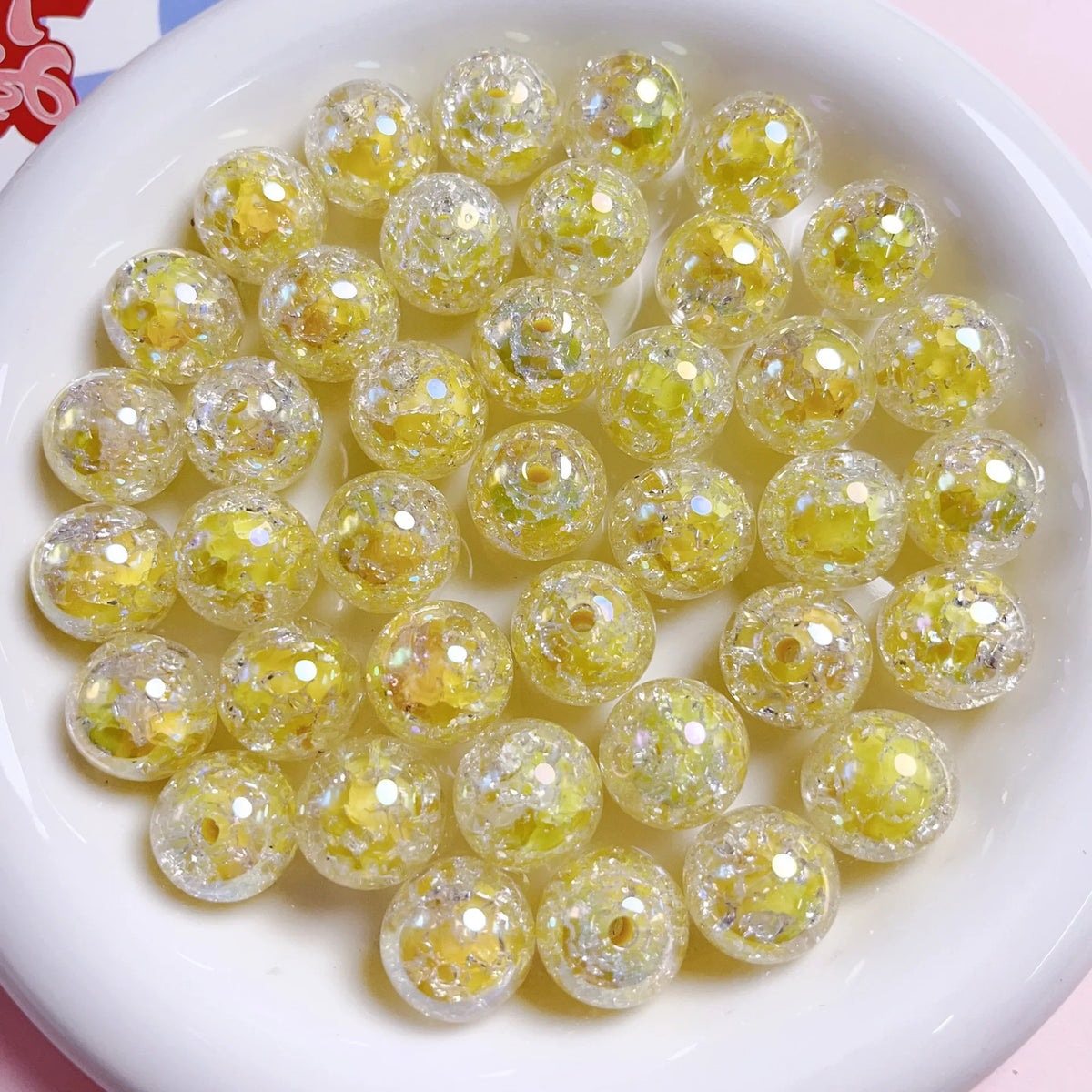 UV Color 16mm Bursting Sugar Heart Acrylic Beads | Acrylic Bead for DIY Bracelet Keychain Jewelry Making