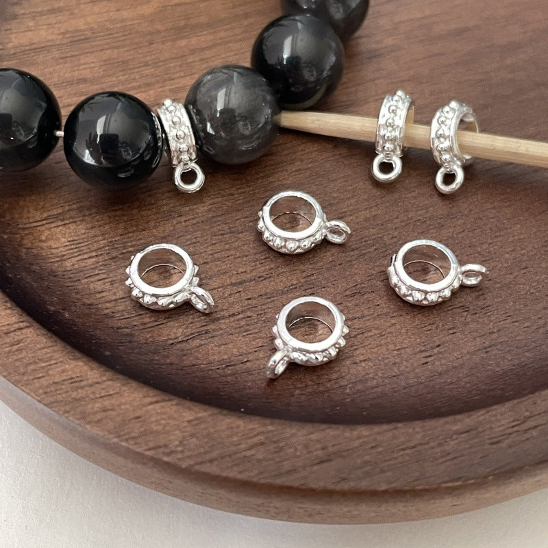 Alloy Hanging Head Connecting Buckle Spacer Beads | DIY Keychain Bracelet Making Supply