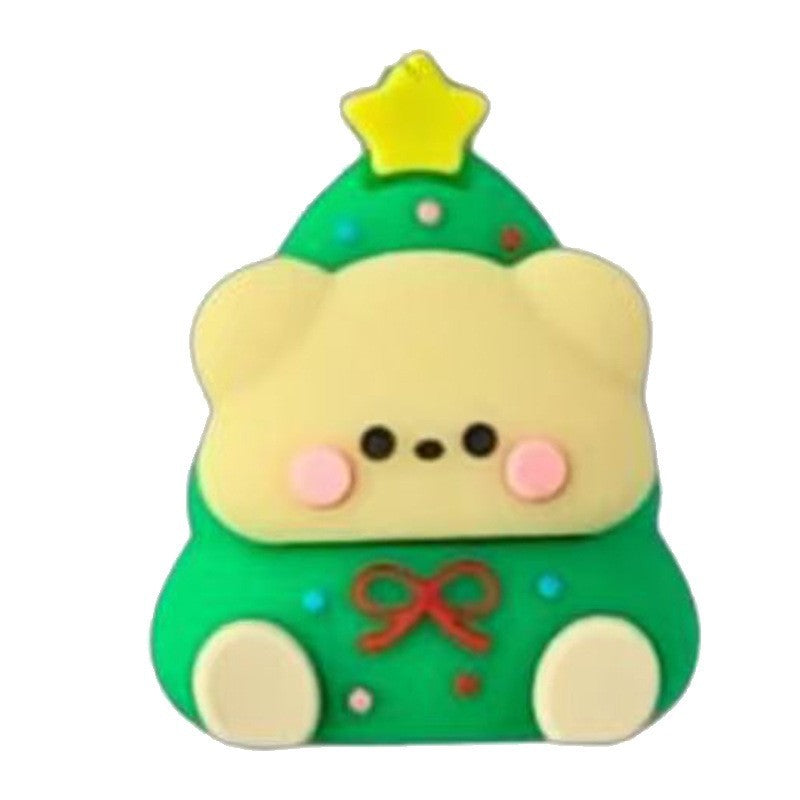 Christmas Silicone Beads Pen Focus Beads Scattered Beads | Silicone Focal Bead for DIY Keychain & Pen Wrap