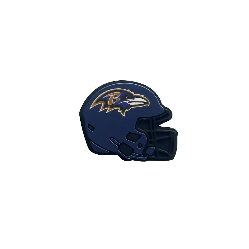 32 Teams 3D Football Team Silicone Helmet Focus Beads | DIY Sports Fan Bracelet & Keychain Craft Bead
