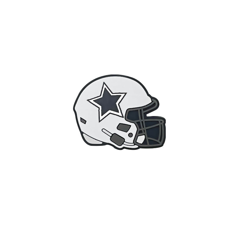 32 Teams 3D Football Team Silicone Helmet Focus Beads | DIY Sports Fan Bracelet & Keychain Craft Bead