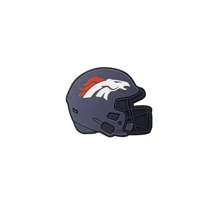 32 Teams 3D Football Team Silicone Helmet Focus Beads | DIY Sports Fan Bracelet & Keychain Craft Bead