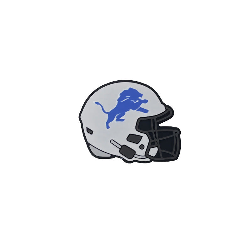 32 Teams 3D Football Team Silicone Helmet Focus Beads | DIY Sports Fan Bracelet & Keychain Craft Bead