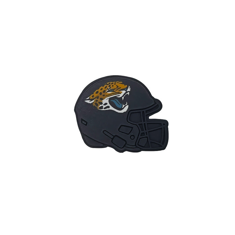 32 Teams 3D Football Team Silicone Helmet Focus Beads | DIY Sports Fan Bracelet & Keychain Craft Bead