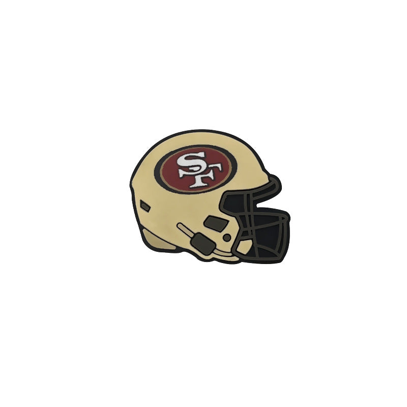 32 Teams 3D Football Team Silicone Helmet Focus Beads | DIY Sports Fan Bracelet & Keychain Craft Bead