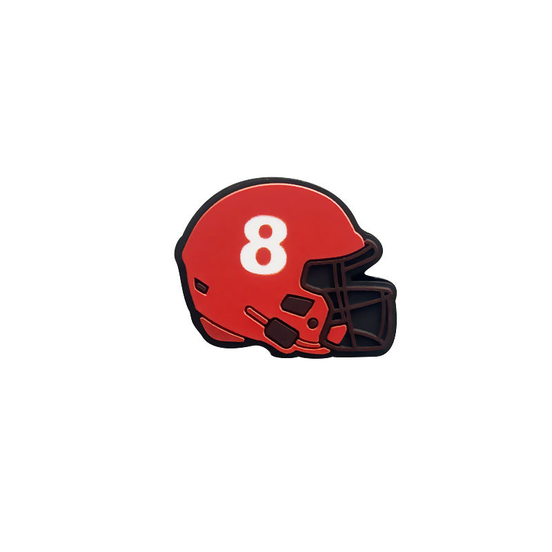 32 Teams 3D Football Team Silicone Helmet Focus Beads | DIY Sports Fan Bracelet & Keychain Craft Bead