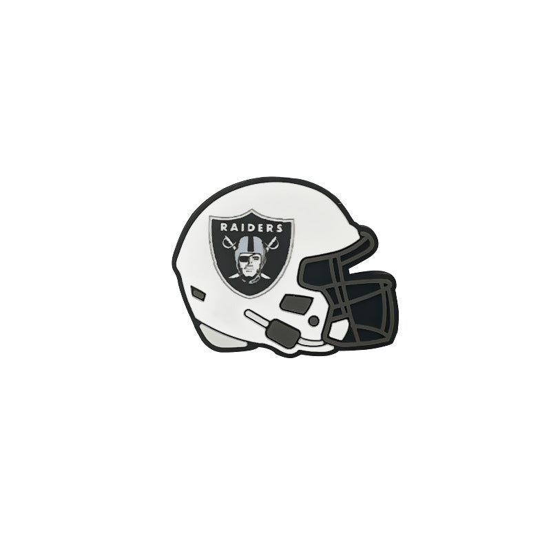 32 Teams 3D Football Team Silicone Helmet Focus Beads | DIY Sports Fan Bracelet & Keychain Craft Bead