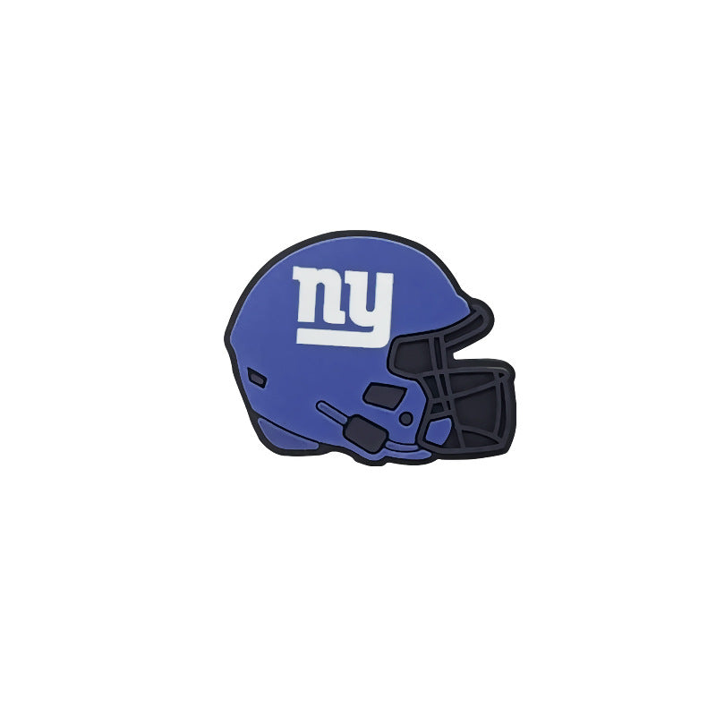 32 Teams 3D Football Team Silicone Helmet Focus Beads | DIY Sports Fan Bracelet & Keychain Craft Bead