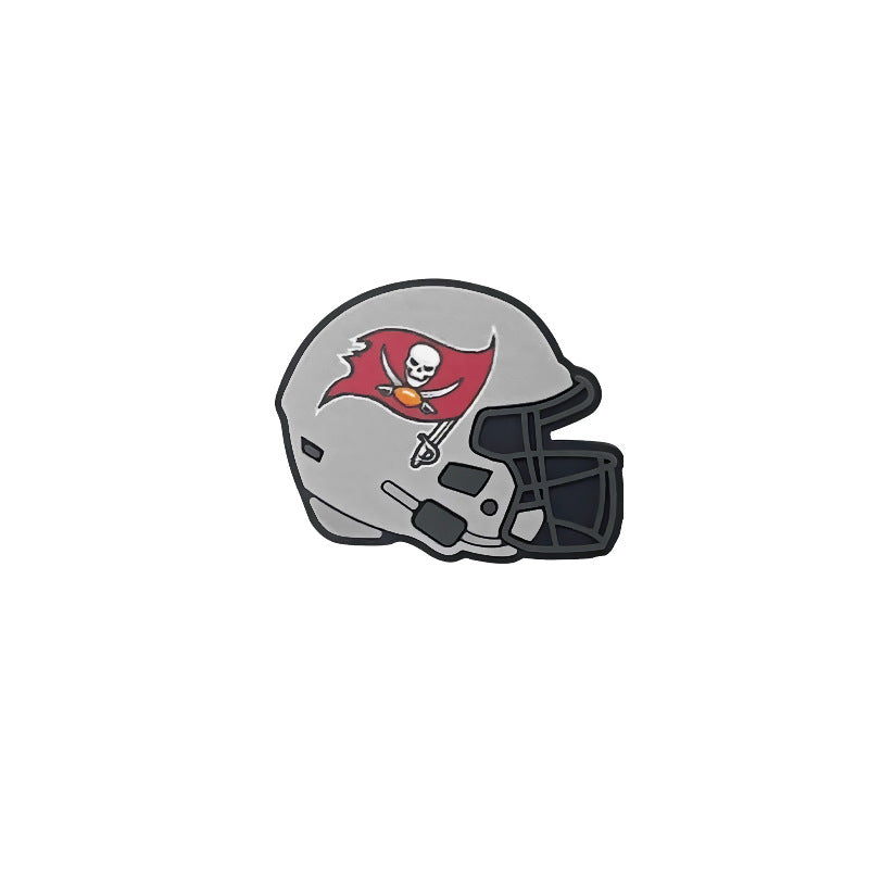 32 Teams 3D Football Team Silicone Helmet Focus Beads | DIY Sports Fan Bracelet & Keychain Craft Bead