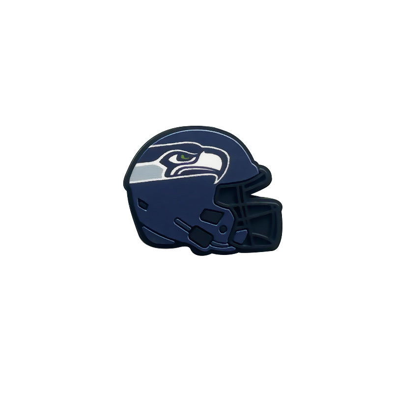 32 Teams 3D Football Team Silicone Helmet Focus Beads | DIY Sports Fan Bracelet & Keychain Craft Bead