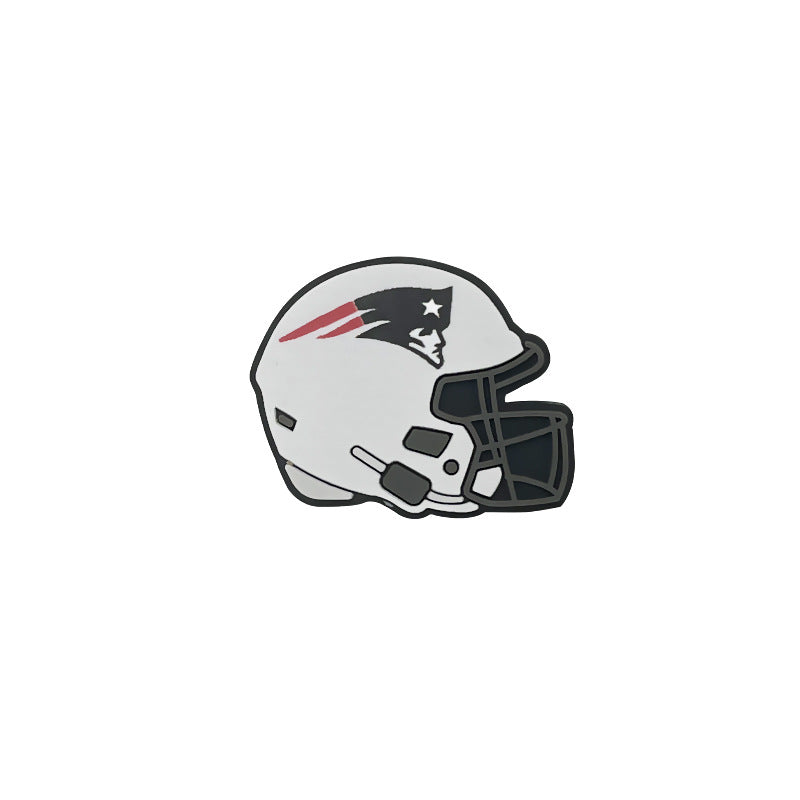 32 Teams 3D Football Team Silicone Helmet Focus Beads | DIY Sports Fan Bracelet & Keychain Craft Bead