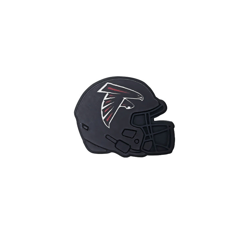32 Teams 3D Football Team Silicone Helmet Focus Beads | DIY Sports Fan Bracelet & Keychain Craft Bead