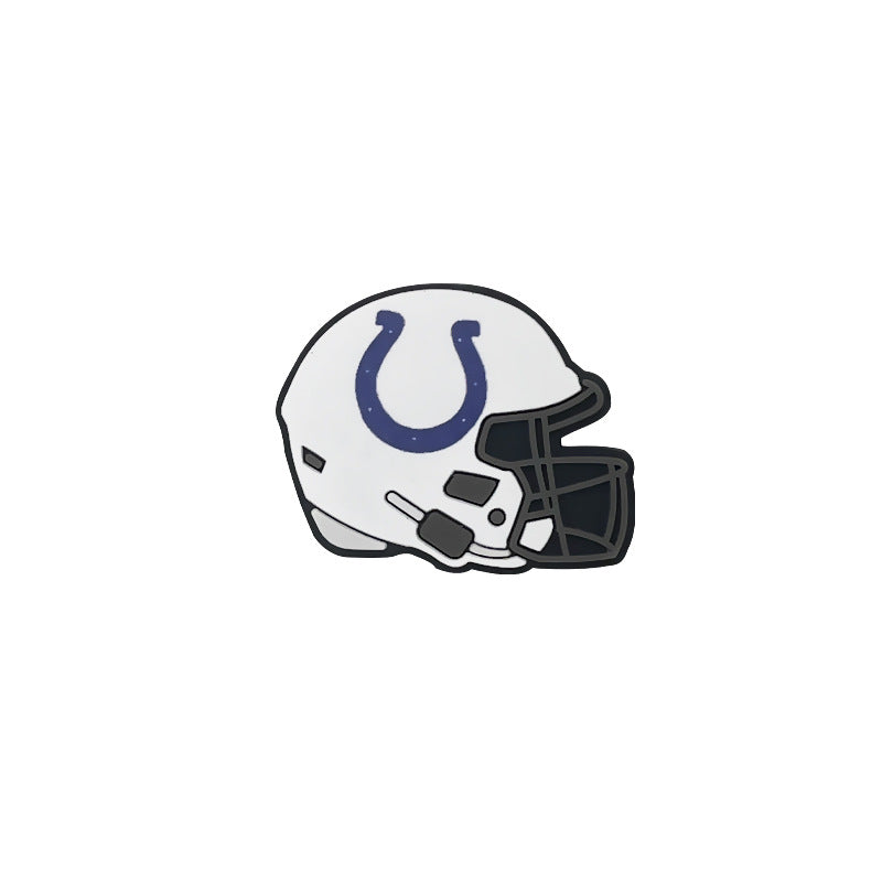 32 Teams 3D Football Team Silicone Helmet Focus Beads | DIY Sports Fan Bracelet & Keychain Craft Bead