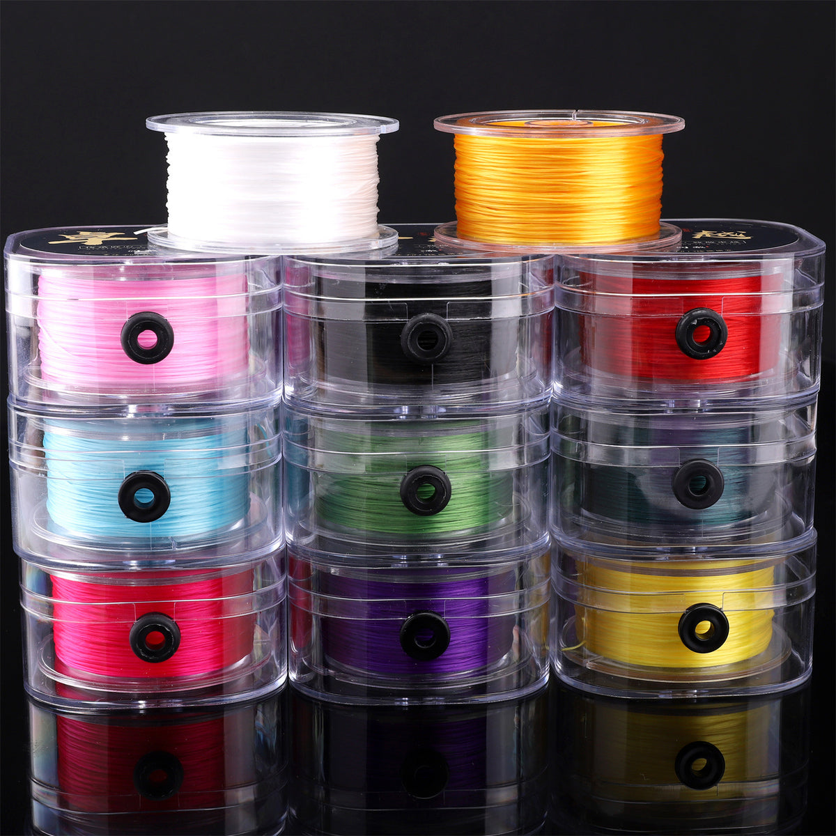 Handmade DIY String Accessories Flat Crystal Elastic Line | DIY Keychain Bracelet Making Supply