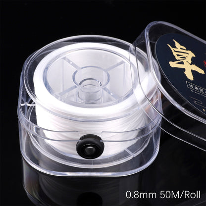 Handmade DIY String Accessories Flat Crystal Elastic Line - Beadable Cat