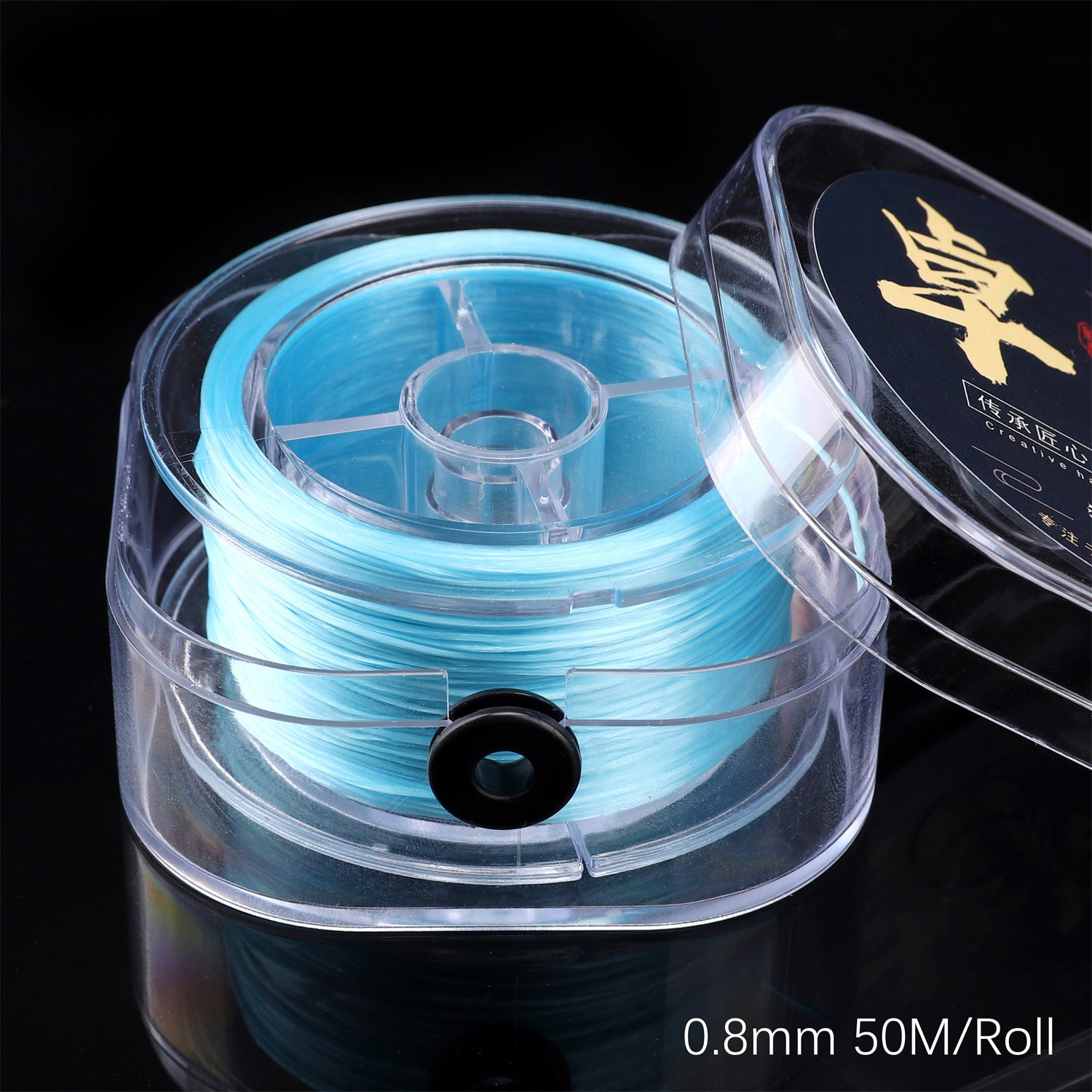 Handmade DIY String Accessories Flat Crystal Elastic Line - Beadable Cat