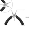 Flat mouth pliers with half teeth