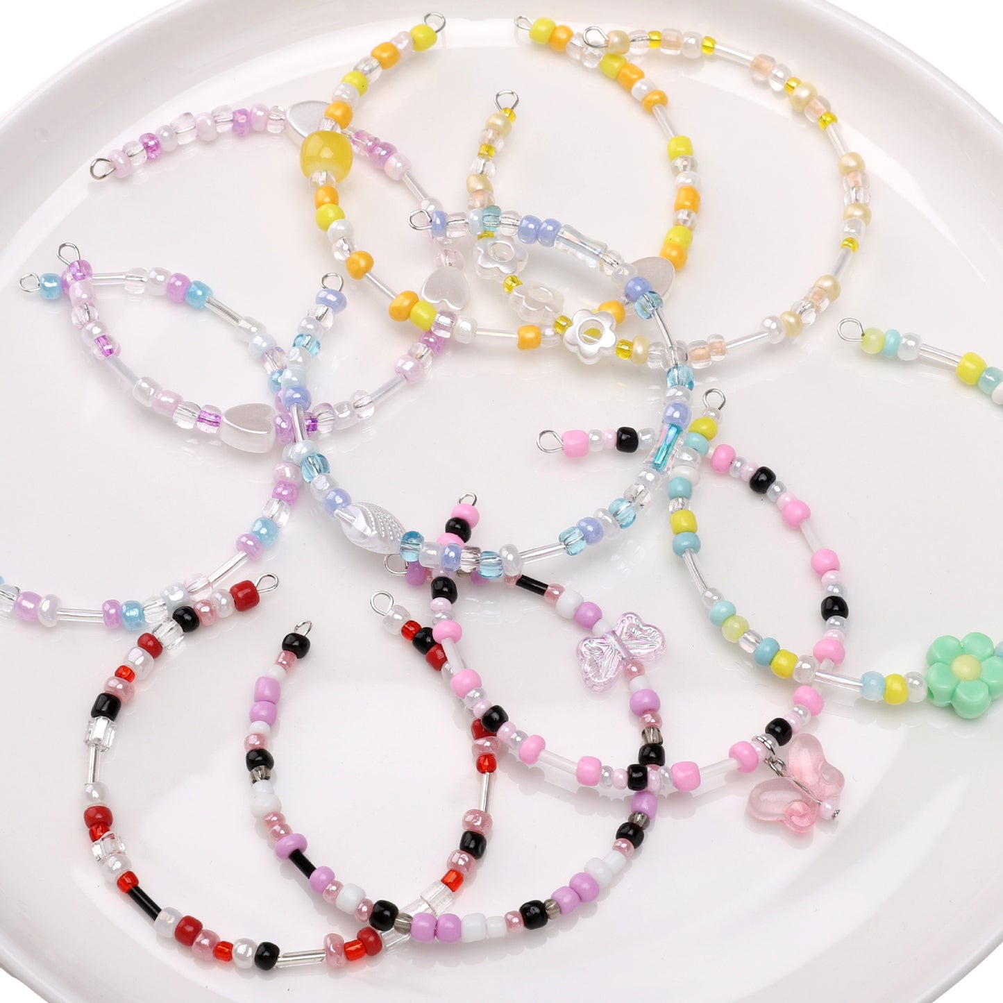 Dopamine Color Millet Beads Mixed Color DIY Bracelet Handmade Beaded Set - Beadable Cat