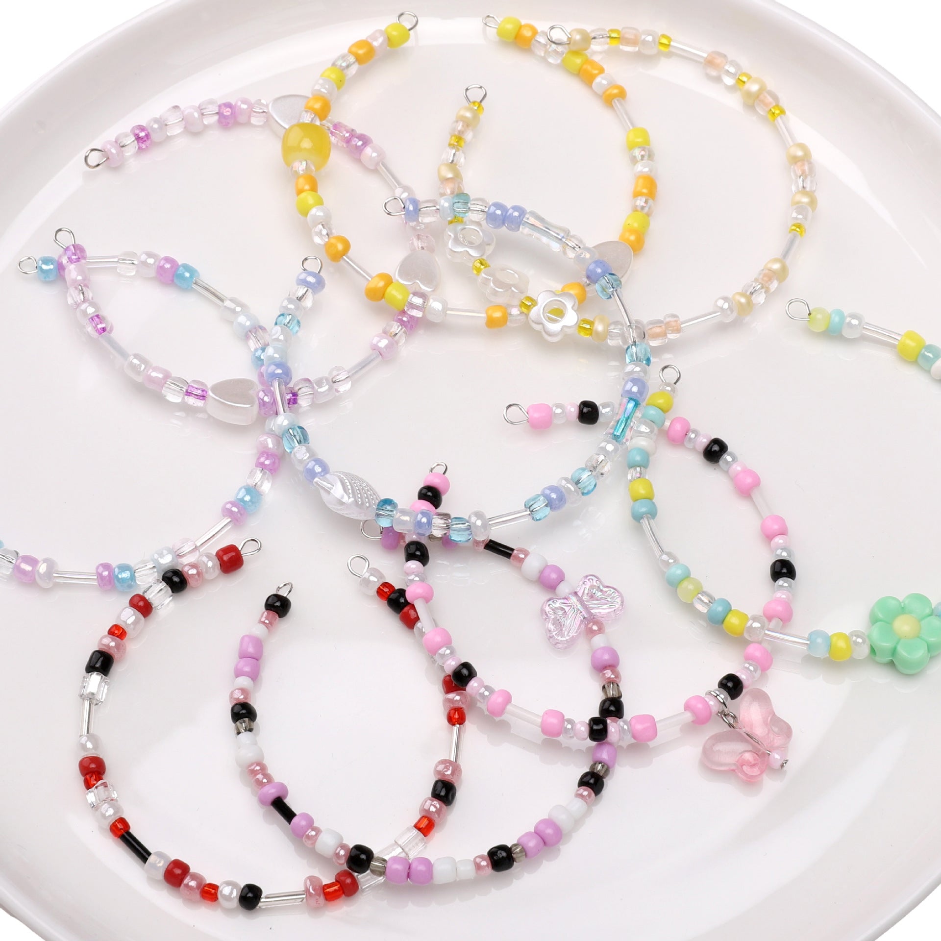 Dopamine Color Millet Beads Mixed Color DIY Bracelet Handmade Beaded Set - Beadable Cat