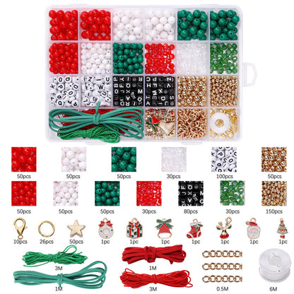 24-grid Boxed Christmas Series Beads Alloy DIY Handmade Box Set - Beadable Cat