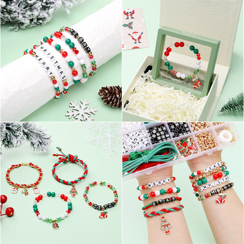 24-grid Boxed Christmas Series Beads Alloy DIY Handmade Box Set - Beadable Cat