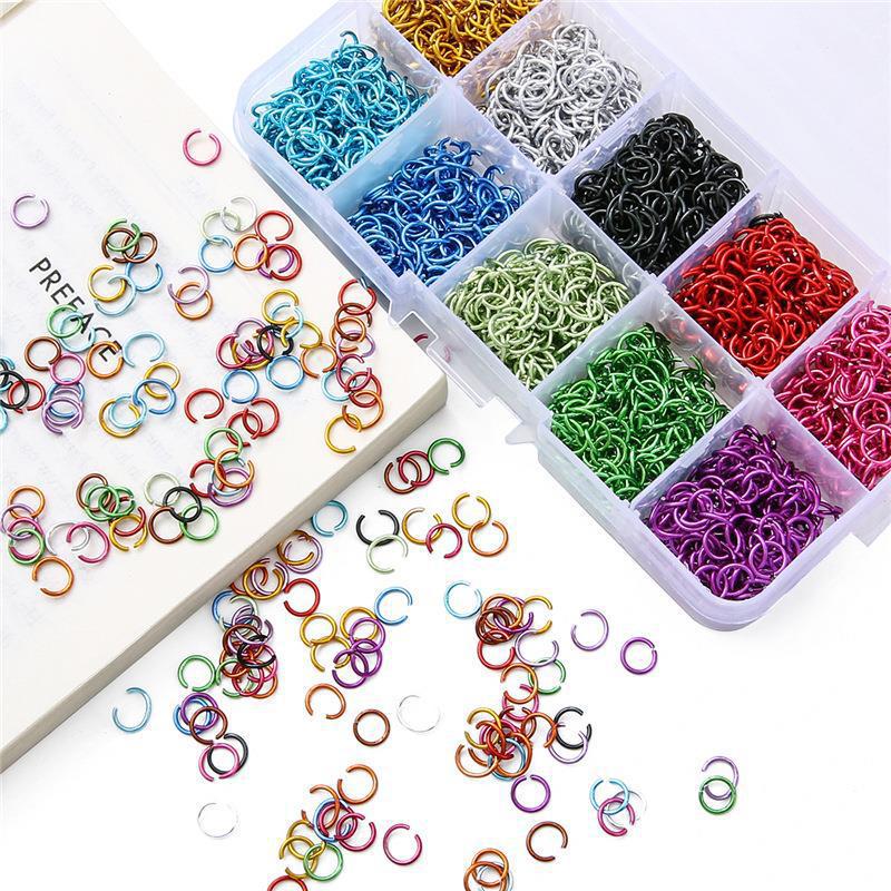 Colorful Open Ring DIY Handmade Beaded Hanging Ring Box | DIY Keychain Bracelet Making Supply