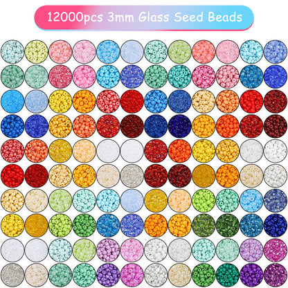 24-grid Rice Bead Set Colorful Acrylic Rice Bead Handmade DIY Bead Set - Beadable Cat