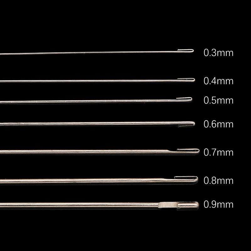 DIY Stainless Steel Beaded Crochet Needle Beading Artifact | DIY Keychain Bracelet Making Supply
